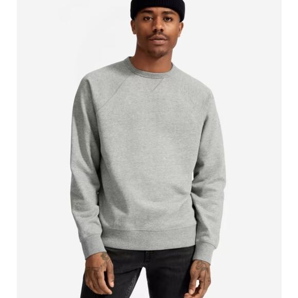 NWT Everlane The Unisex French Terry Crew Sweatshirt in Heathered Gray - Picture 8 of 8